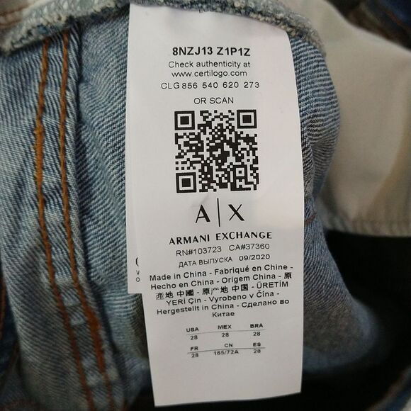 Armani Exchange J13 Icon Period Slim-FIit Jeans - Picture 9 of 9